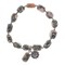 Earth&#x27;s Jewels Semi-Precious Natural Jasper Gemstone Bracelet, Flower Charm
